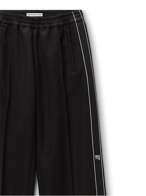 Piqué track pants with logo Alexander Wang | 4CC3244390001